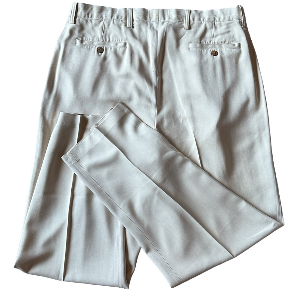 Tommy Bahama Mens 35 Cream  100% Silk Pants